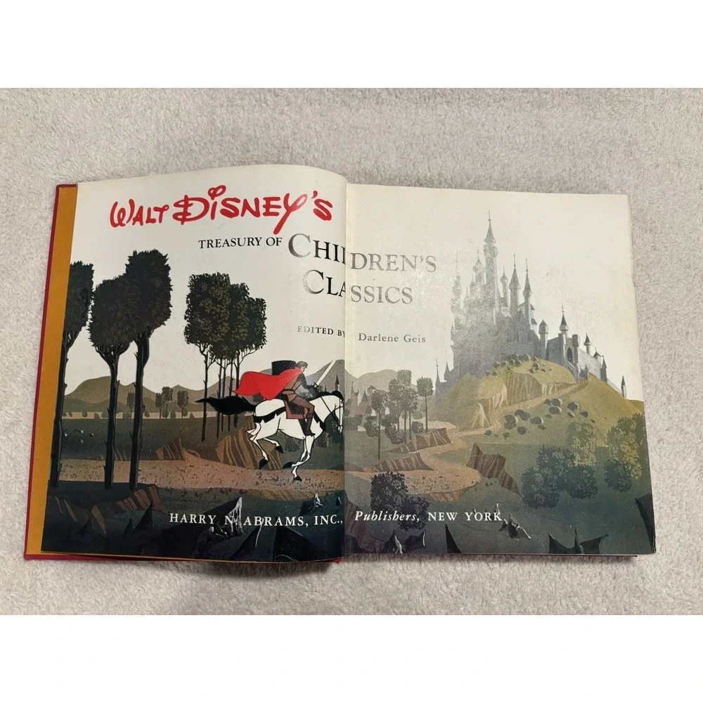 WALT DISNEY'S TREASURY OF CHILDREN'S CLASSICS Abrams 1978 Red Cover Hardcover